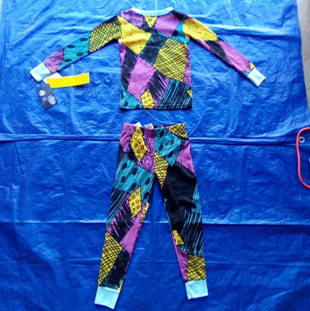 Jack Skelton Colorful Kids Pajamas Set